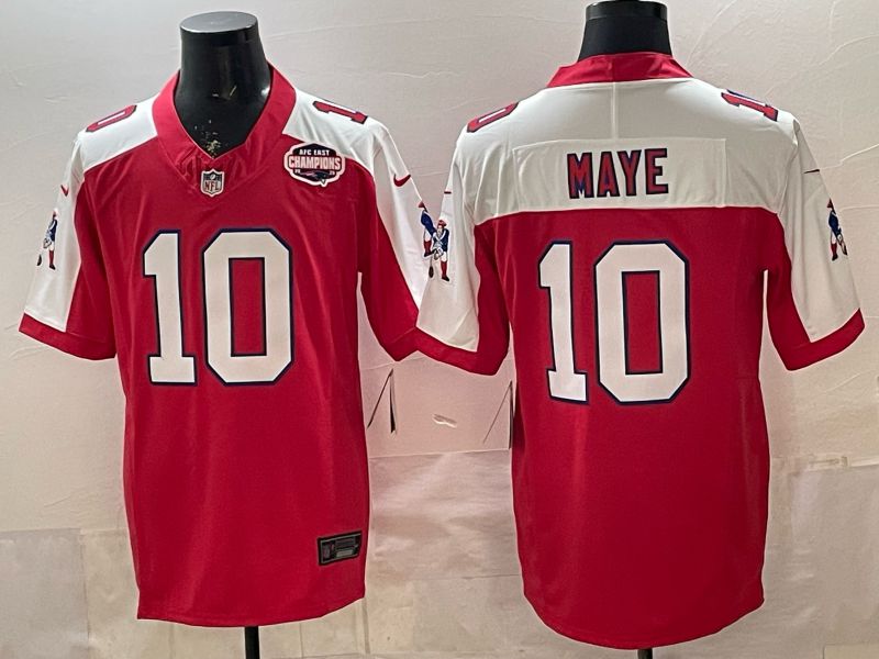 Men 2026 New England Patriots #10 Maye Red 3th generations Nike Limited NFL Jersey style 0091->new england patriots->NFL Jersey